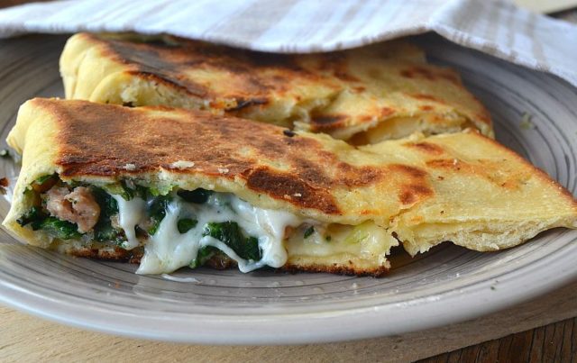 calzone light con broccoli