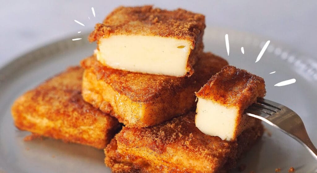 Il latte fritto, un dolce cremoso all’interno e croccante fuori. Solo 110 calorie!