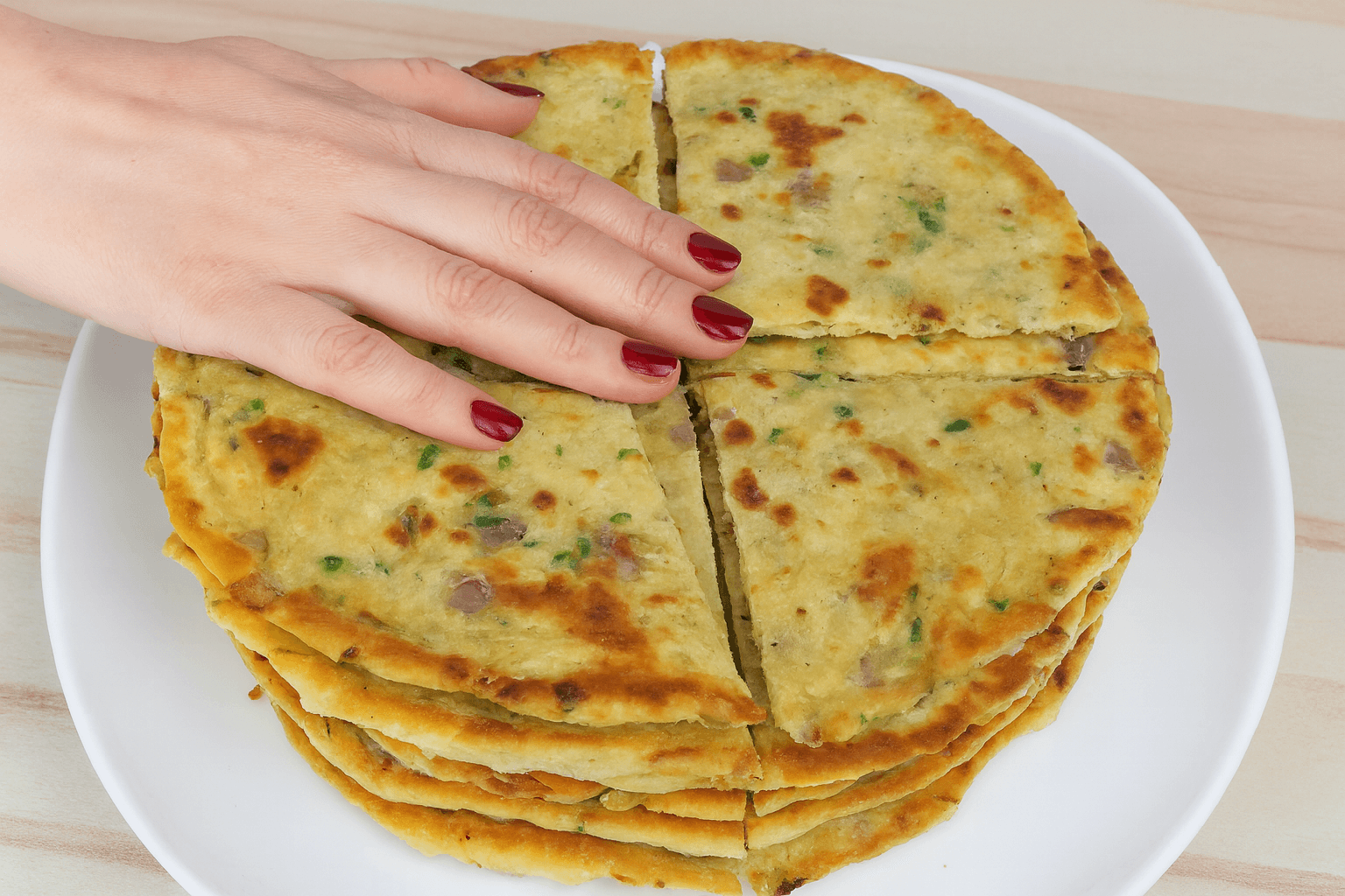 focaccia in padella di zucchine