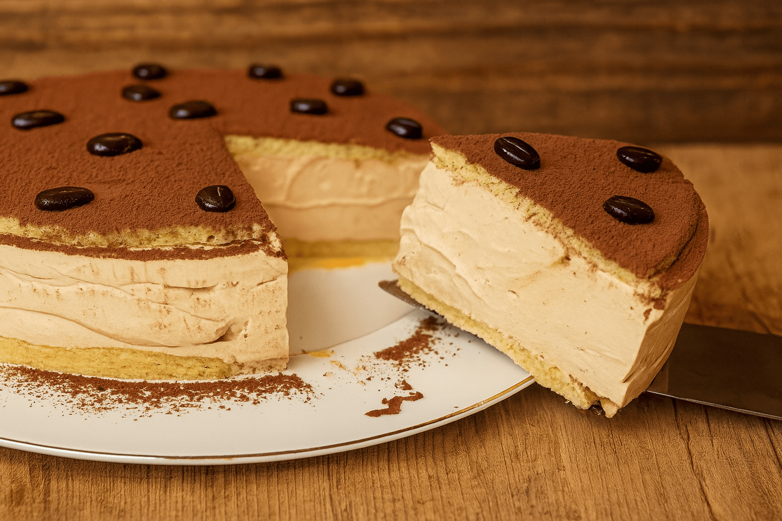 Torta fredda al caffè