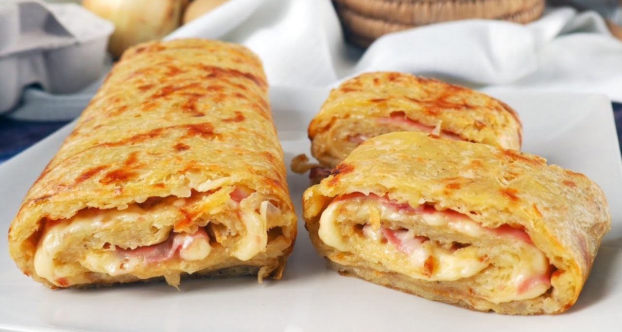 Crespelle salate di prosciutto e scamorza
