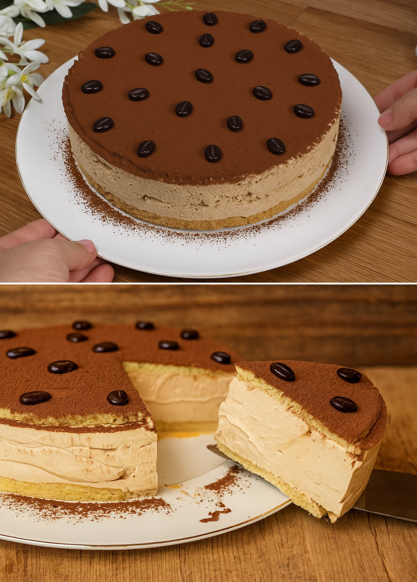 Torta fredda al caffè
