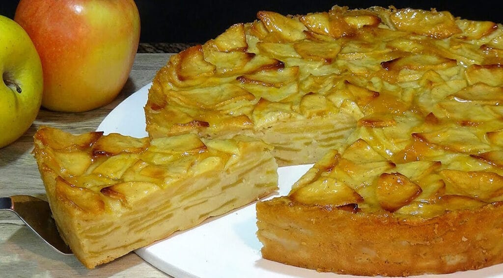 La torta di mele senza burro, morbida, gustosa e super dietetica con sole 105 calorie!