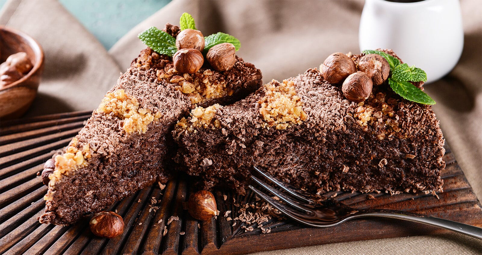 Torta al cacao e nocciole senza burro