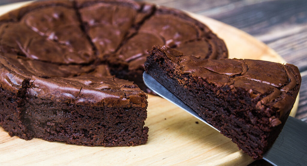 La torta all’acqua al cioccolato super dietetica, solo farina e cacao!
