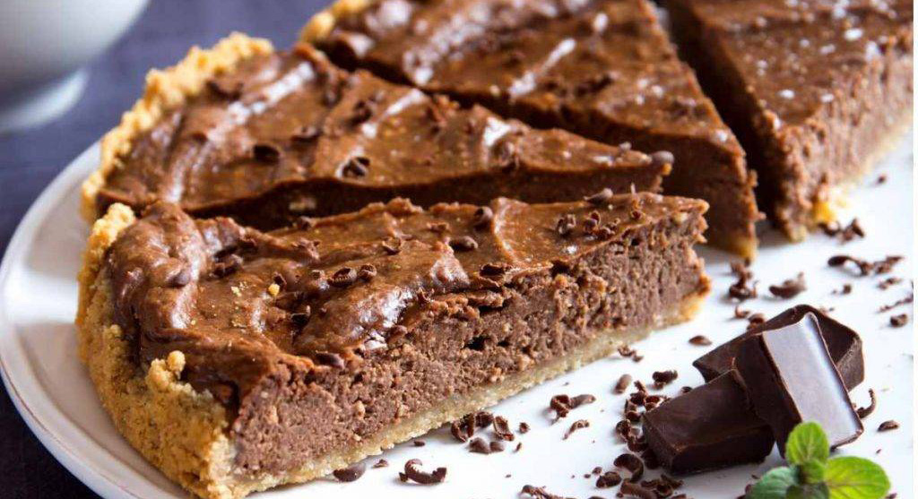 Torta di castagne e cioccolato