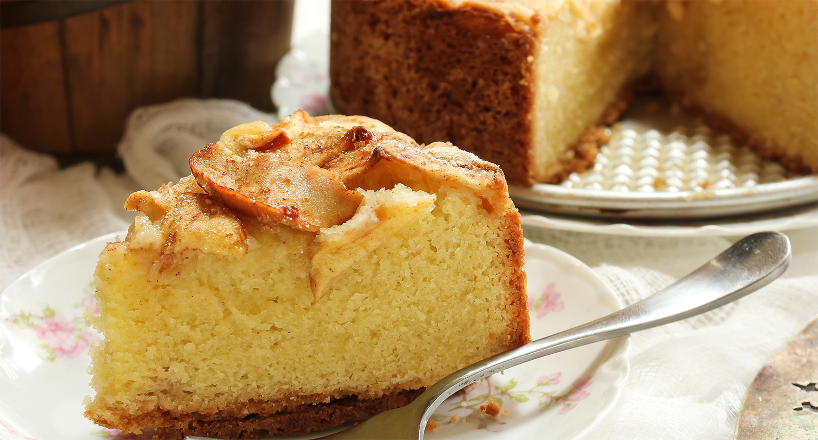 Torta di mele vegetariana senza burro, uova e latte