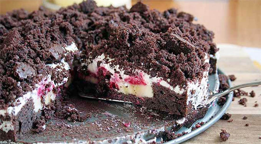 Torta sbriciolata alla ricotta e cacao