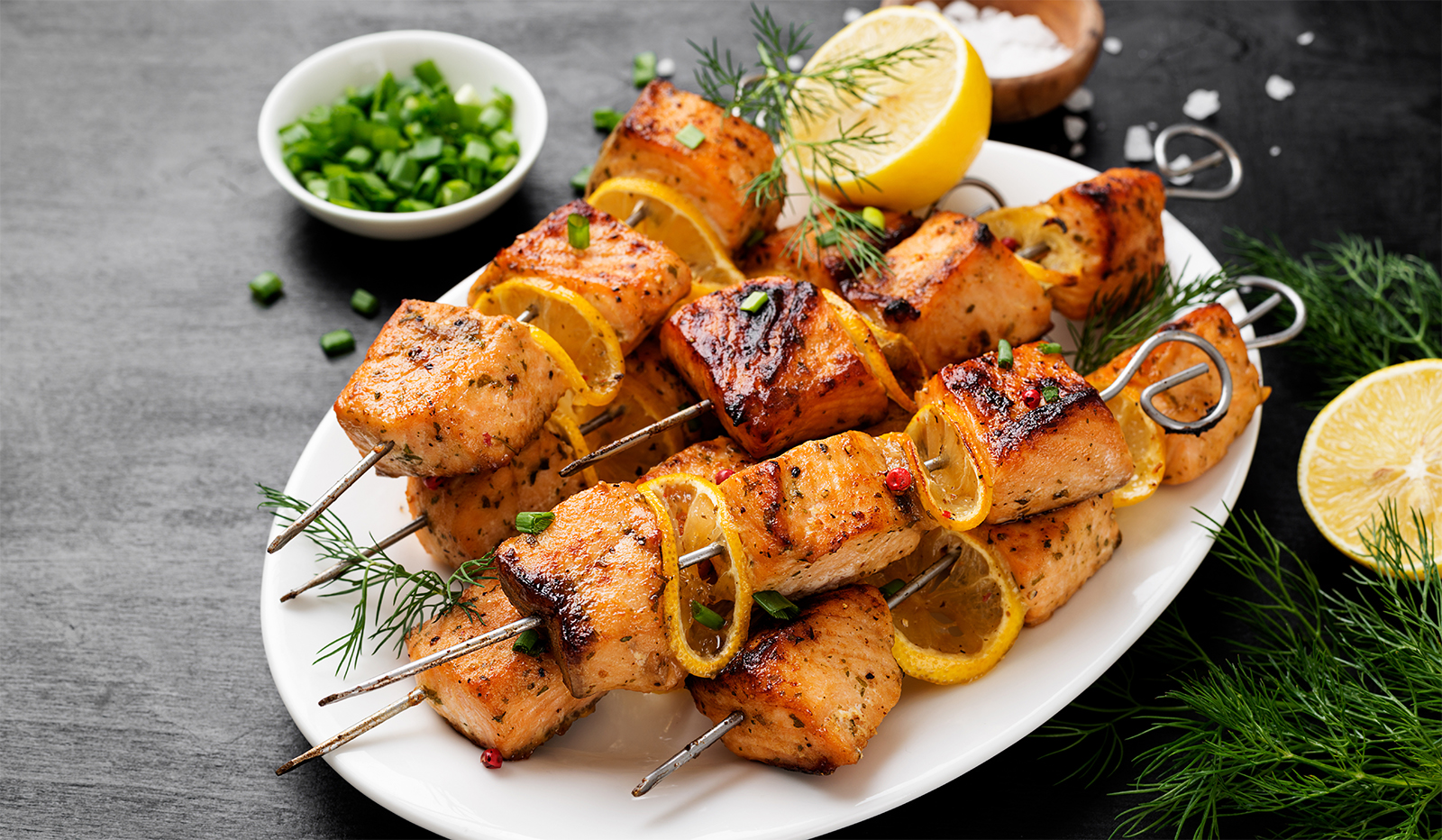Spiedini di salmone