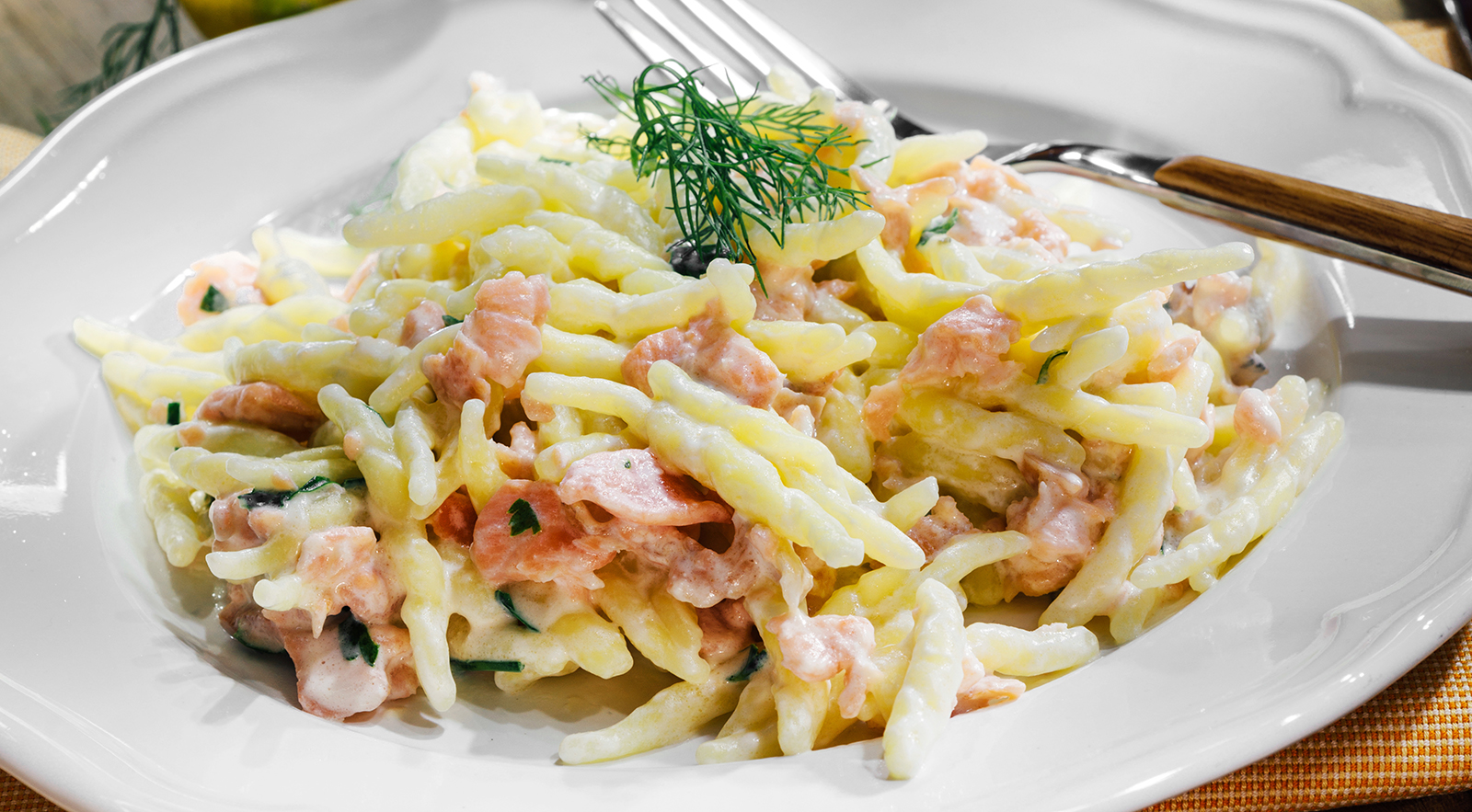 Trofie con crema di gamberi