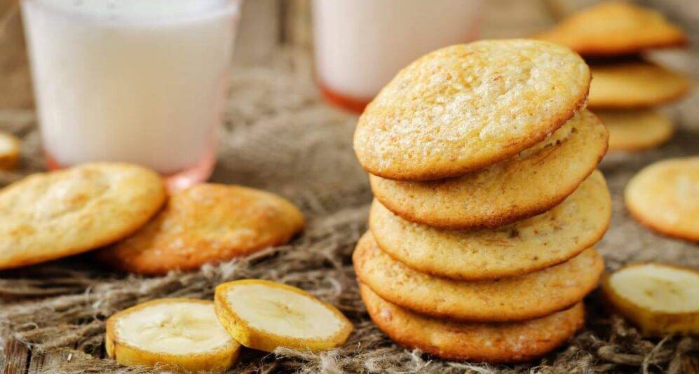 I biscotti alla banana senza burro e latte, squisiti e con sole 55 Kcal!