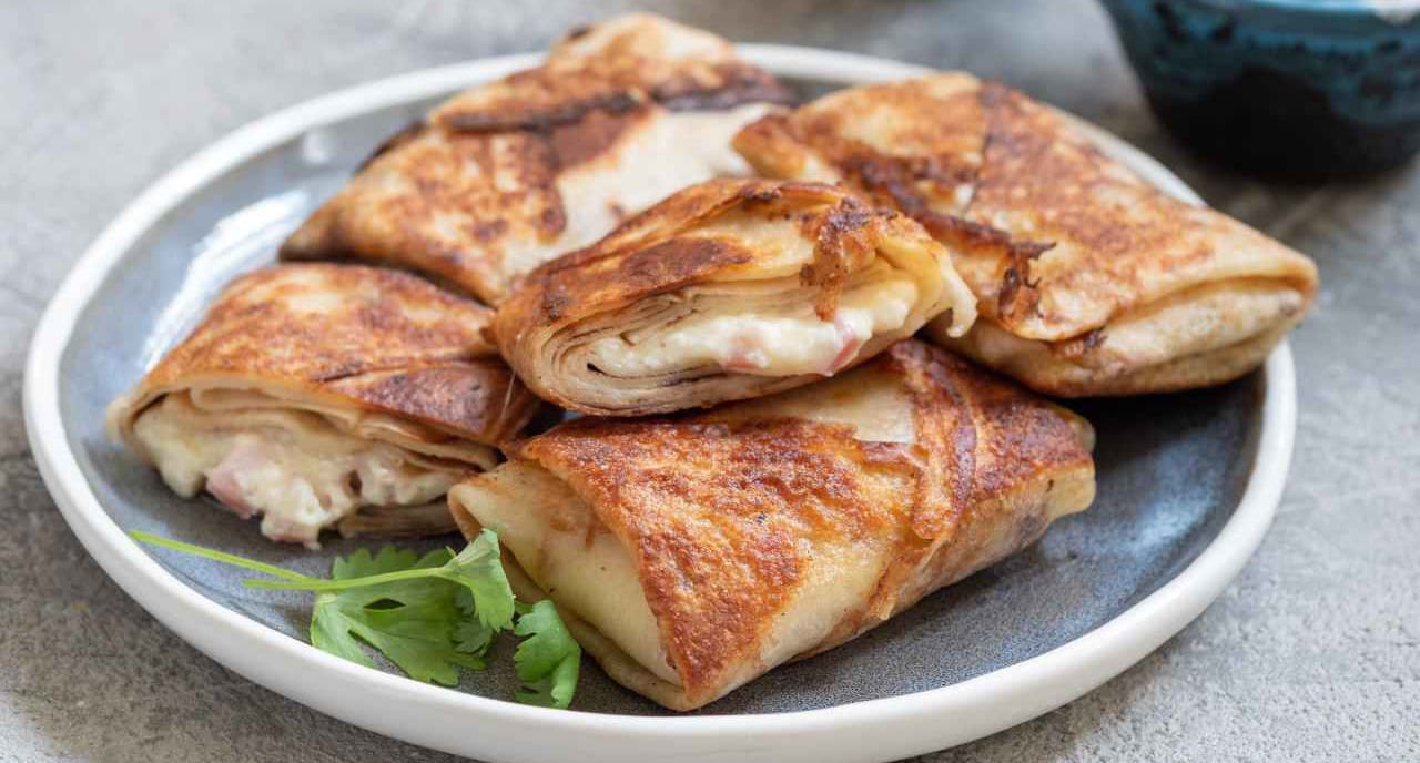 Crespelle al prosciutto e besciamella light