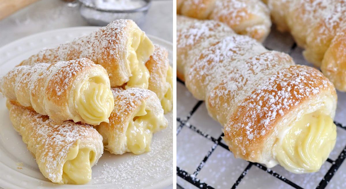 Cannoncini di pasta sfoglia ripieni light