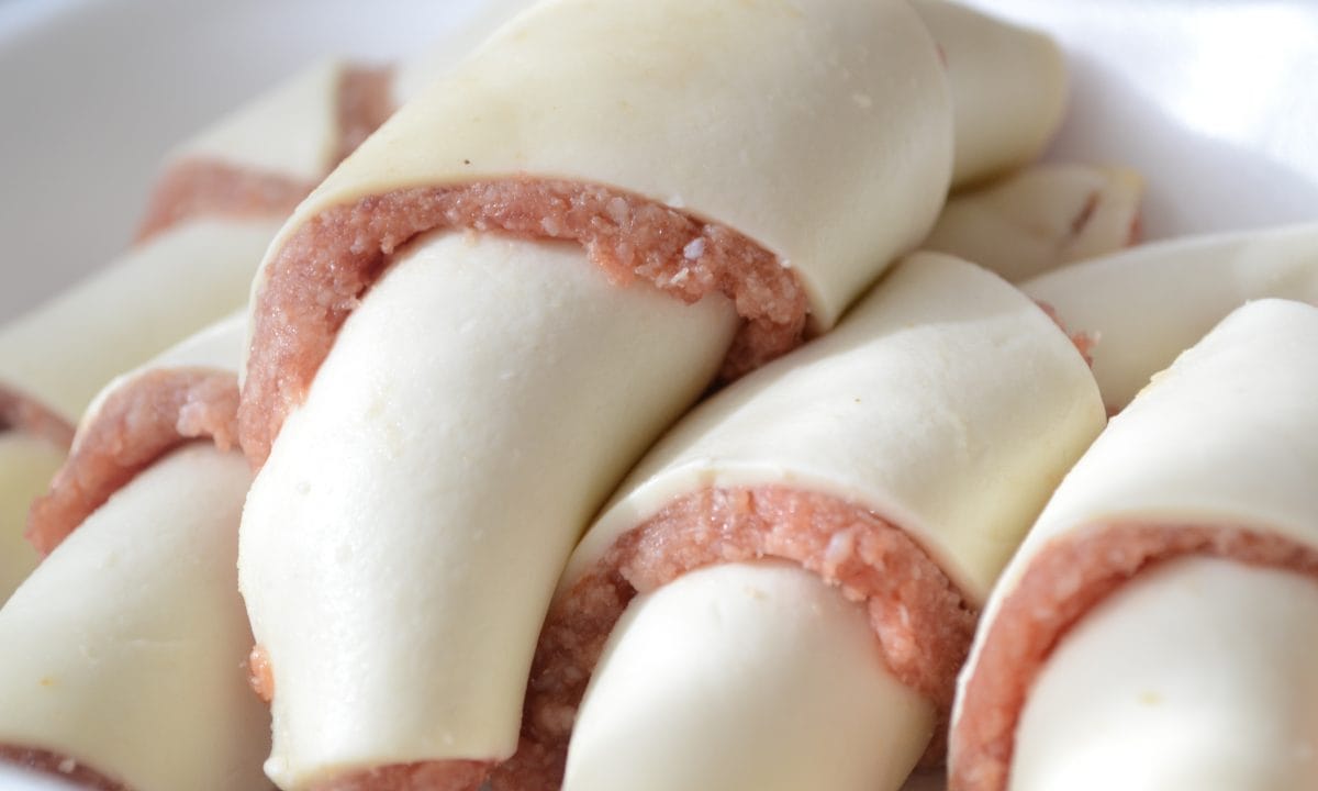 Cornetti di carne macinata in pasta sfoglia light