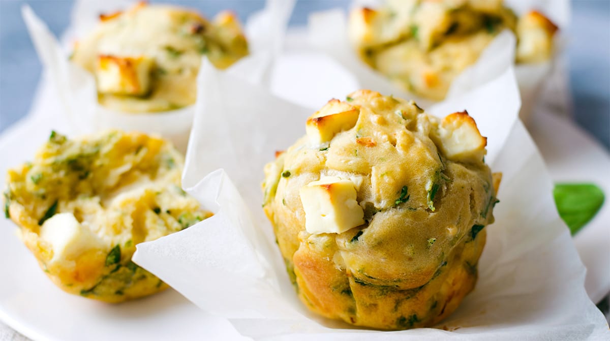 Muffin spinaci e feta