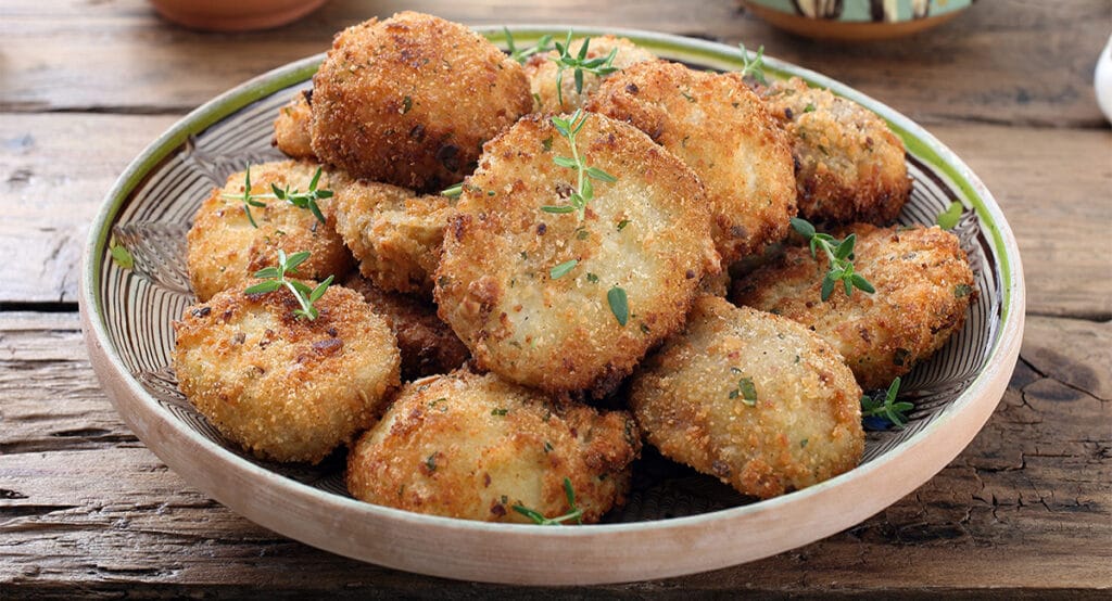 Le polpette di melanzane e ricotta, velocissime e squisite. Solo 60 Kcal!