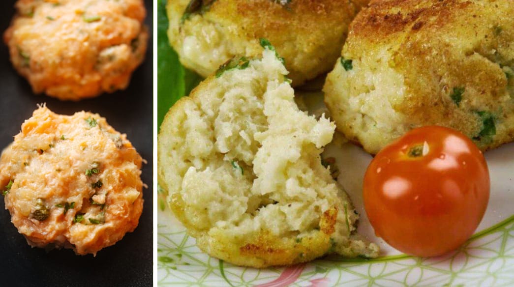 Polpette di merluzzo, patate e olive