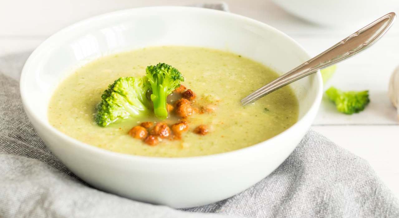 Zuppa di ceci e broccoletti