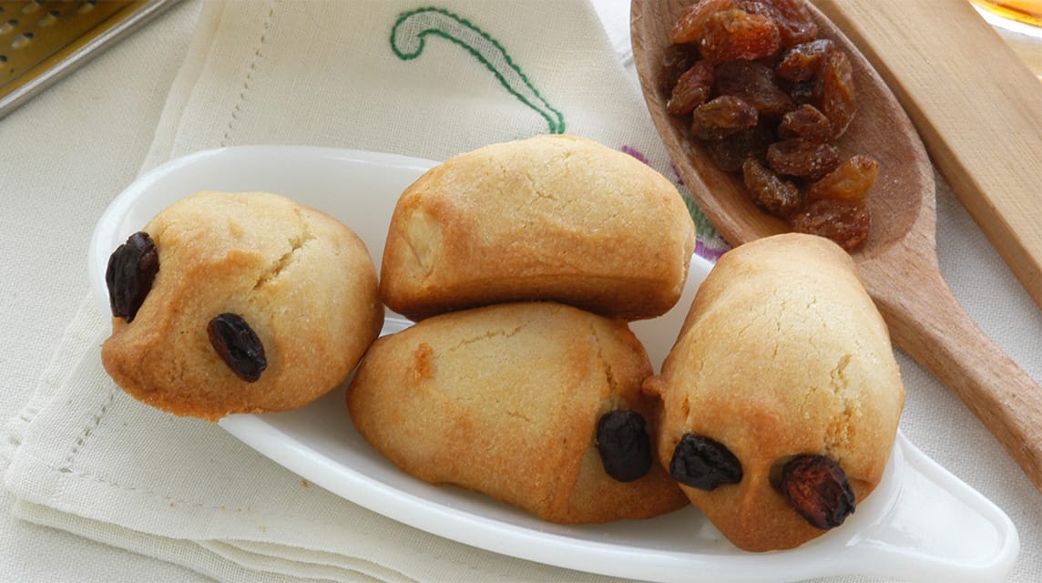 Biscotti della nonna all'uvetta