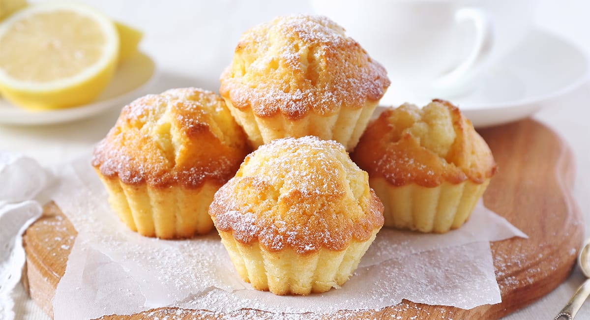 Muffin ricotta limone e arancia