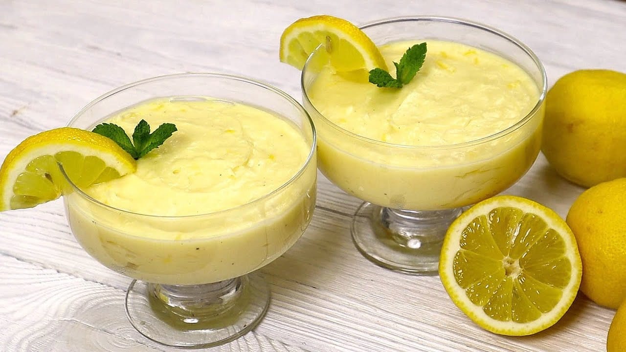 Dessert al limone fresco