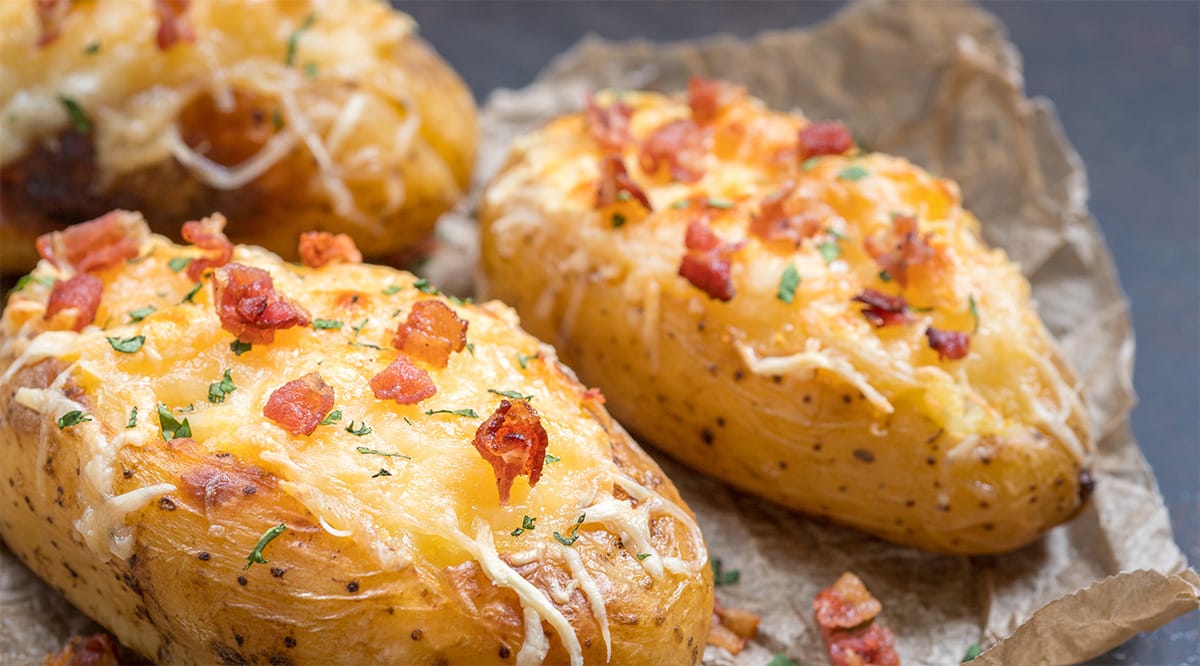 Patate ripiene al forno