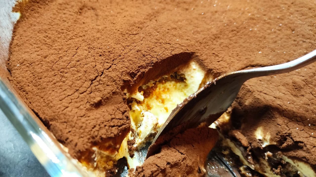 Tiramisù senza savoiardi e mascarpone