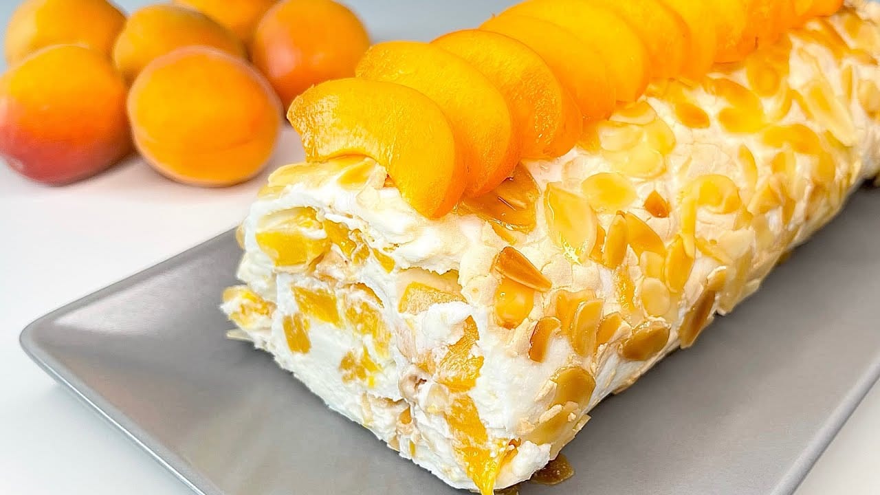 Torta fredda di albicocche