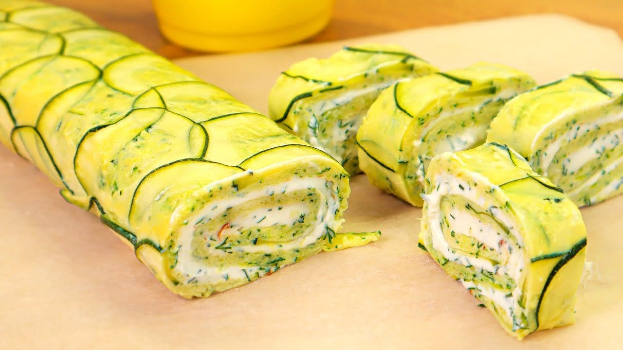 Rotolo di zucchine ripieno