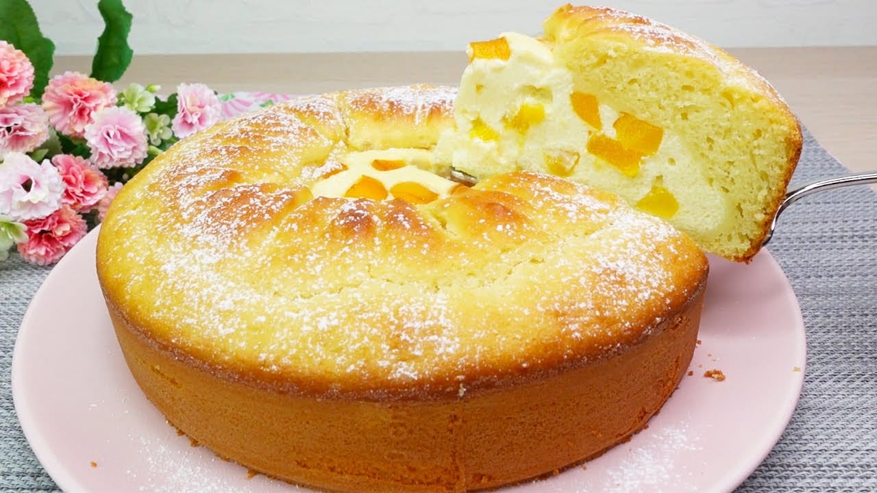 Torta ripiena alle albicocche