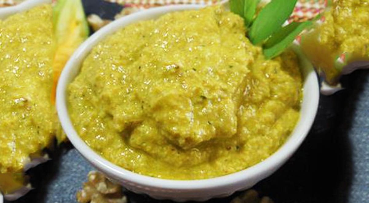 Pesto ai fiori di zucca