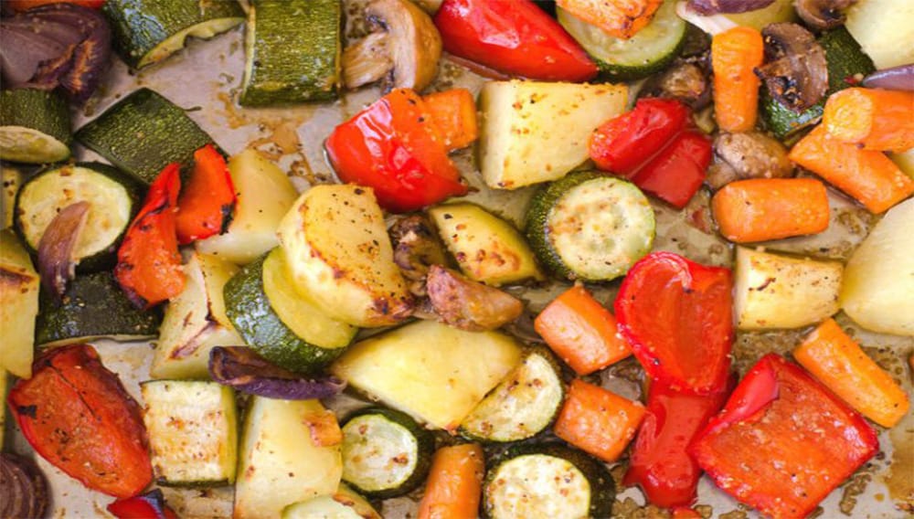 Le verdure al forno light in 5 minuti, più buone di quelle fritte. Solo 170 Kcal!