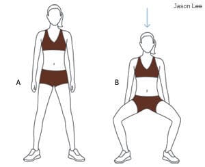 Squat gambe larghe