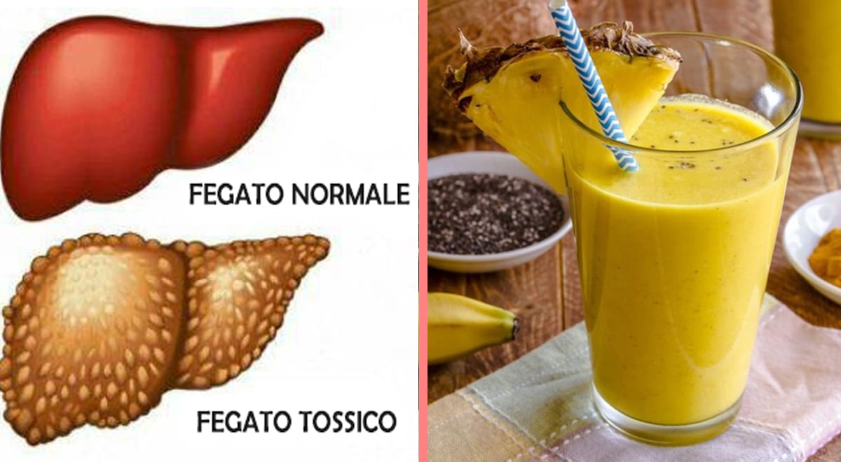 Frullato di banana e curcuma, per disintossicare il fegato