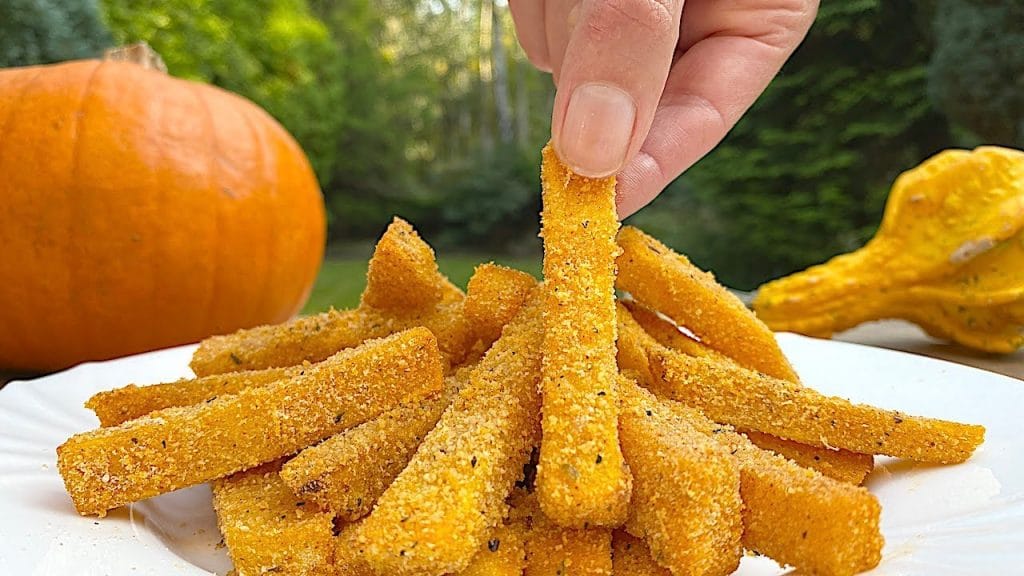Bastoncini di zucca, più buone e dietetiche delle patatine. Solo 120 Kcal!
