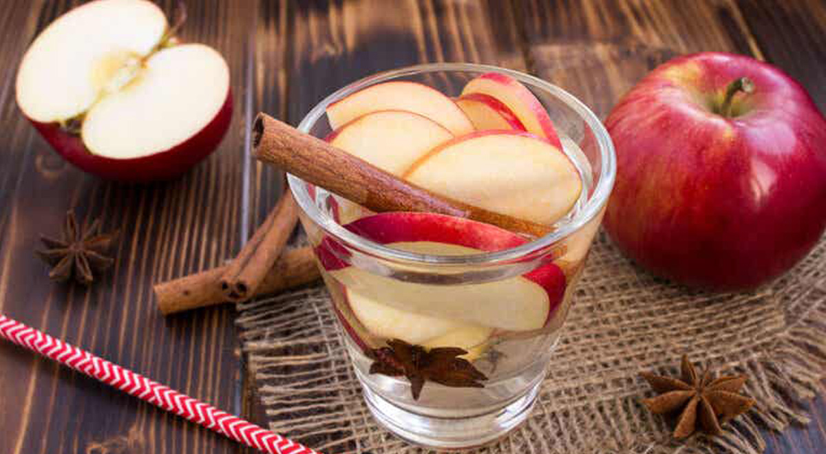 Bevanda alla cannella e mele per perdere peso