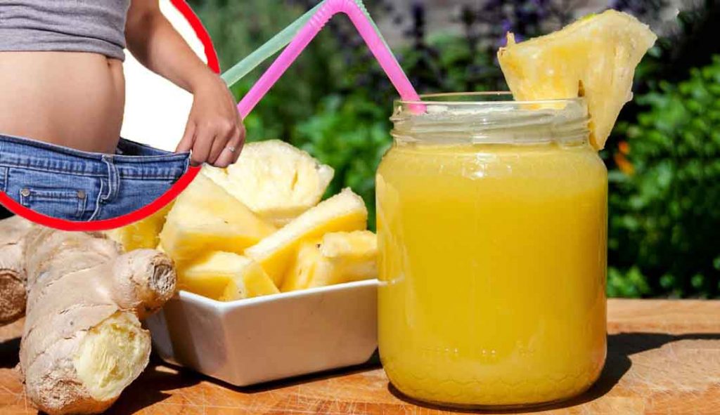 Acqua, ananas e zenzero: brucia il grasso e riduce l’infiammazione, colesterolo e glicemia