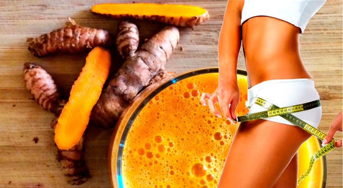 Bevanda alla curcuma e zenzero per bruciare il grasso