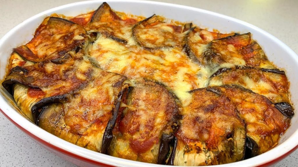 Timballo di melanzane ripieno, pochi grassi e davvero squisito. Solo 160 Kcal!