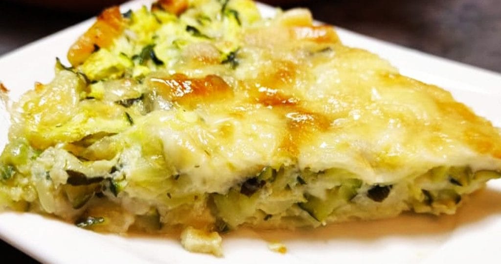 Torta salata alle zucchine senza farina, consigliata dai dietologi per cena. Solo 180 Kcal!