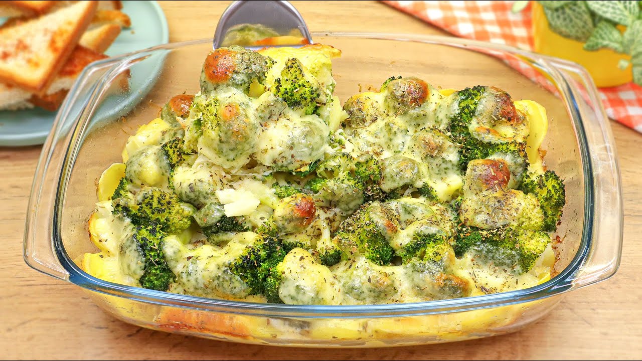 Broccoli e patate in teglia