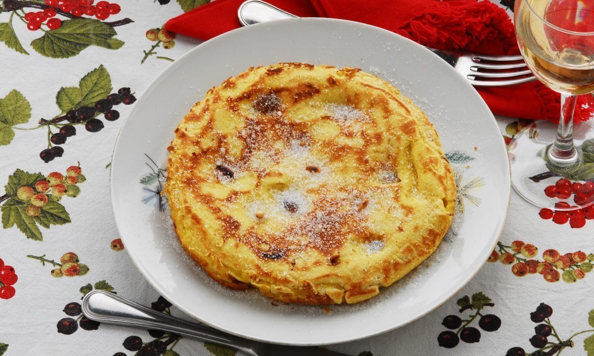 Omelette alle mele dolce