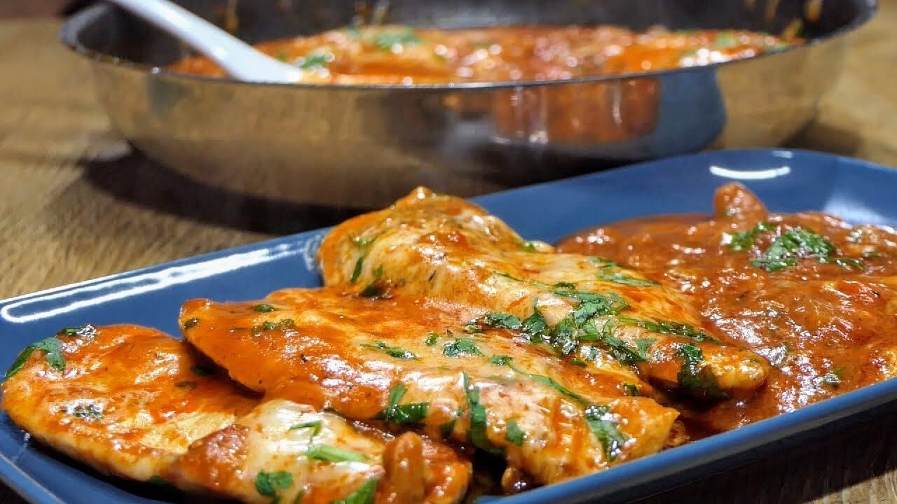 Pollo con pesto di verdure