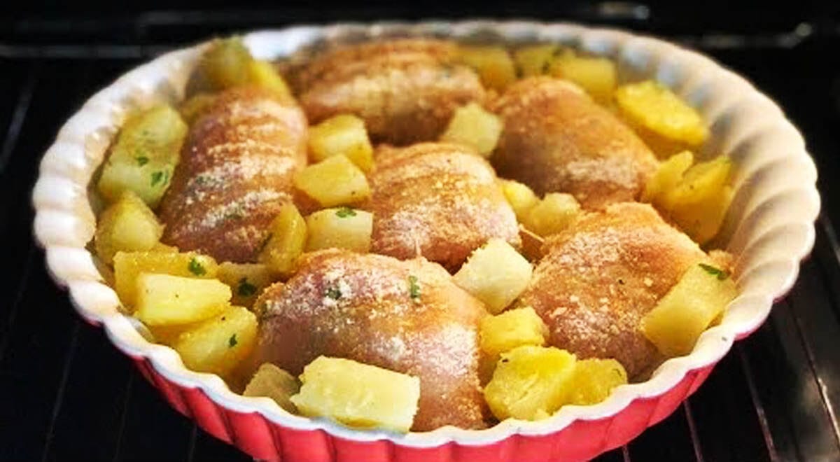 Involtini di pollo con patate