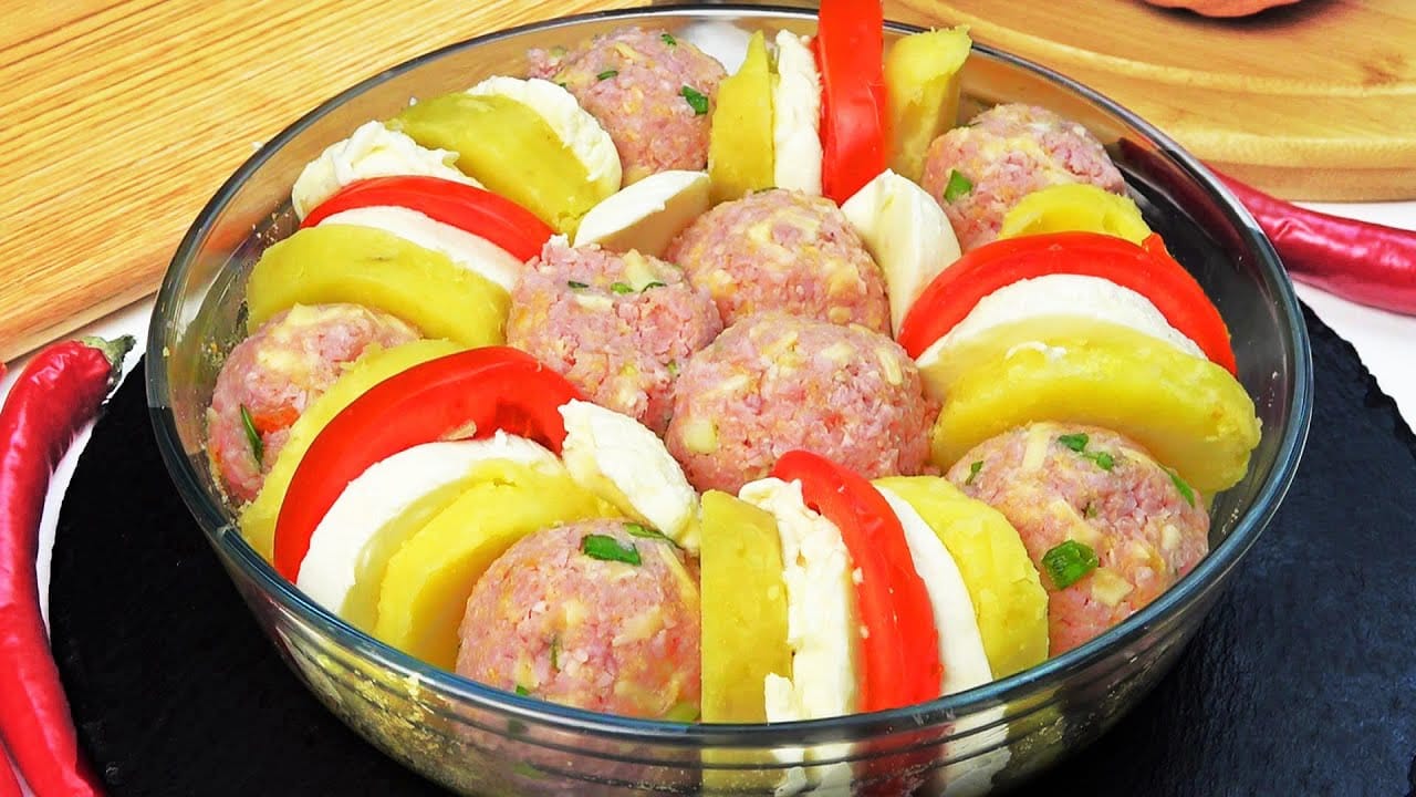 Polpette di patate e prosciutto