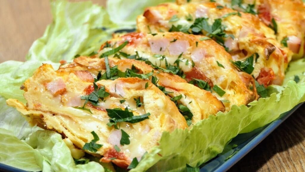 Se non hai tempo per la cena, prepara questo rotolo salato delizioso. Ha solo 180 Kcal!