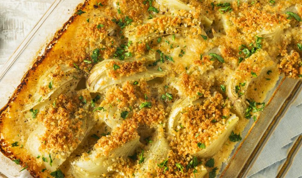 Finocchi gratinati al forno, il contorno con poche calorie ma troppo buono. Solo 140 Kcal!