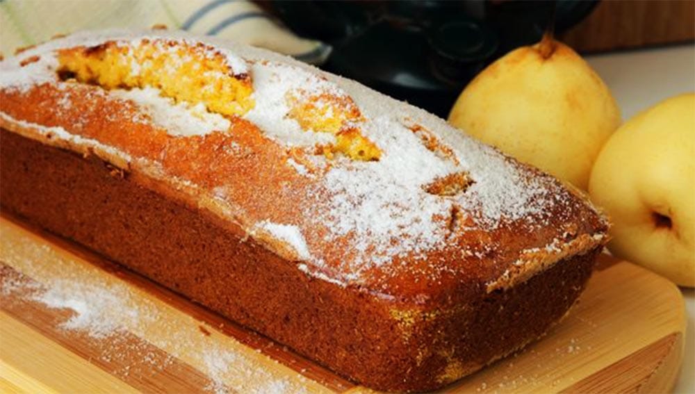 Ricotta e pere! Fai questo plumcake, è così soffice e succoso che lo farai sempre. Solo 150 Kcal