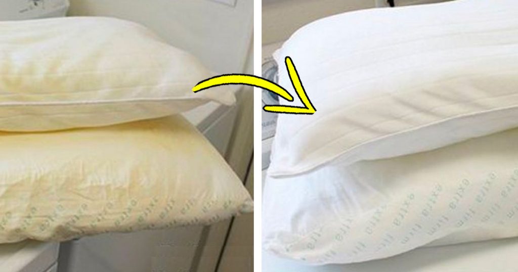 Per sbiancare i cuscini ingialliti e macchiati non ti serve il detersivo. E’ questo il segreto!
