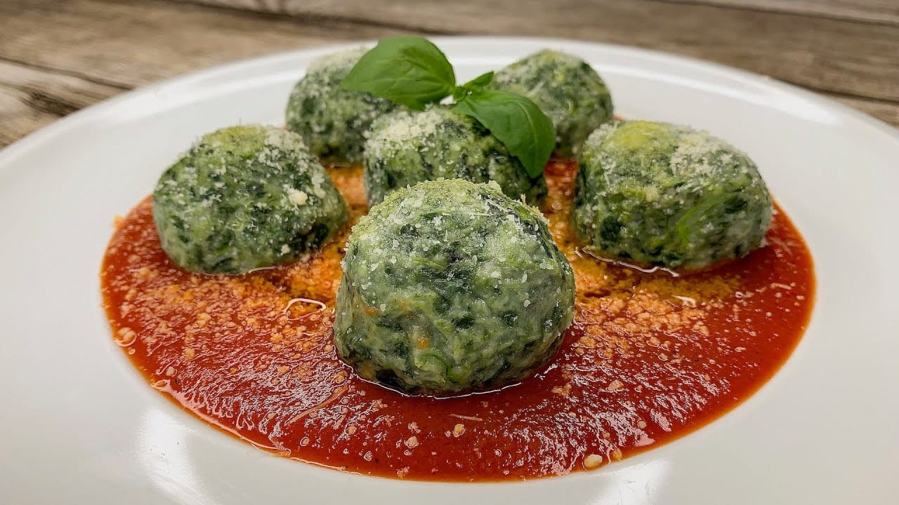 Gnudi di spinaci e ricotta